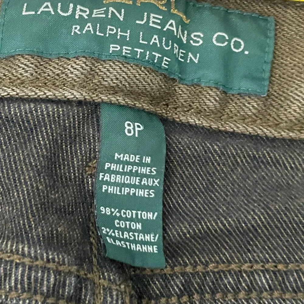 Vintage Lauren Ralph Lauren Brown Cargo Pocket Jeans Pants Size 8P Petite